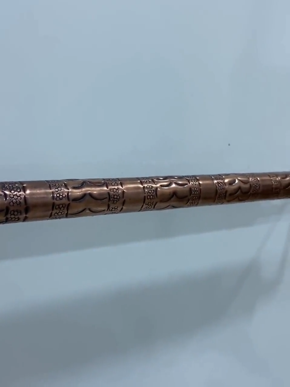 Solid Aged Copper Bathroom Towel Bar