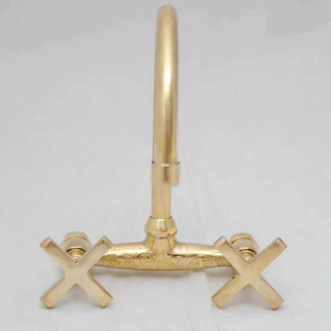 Unlacquered Brass Bathroom Faucet - Bathroom Sink Faucet