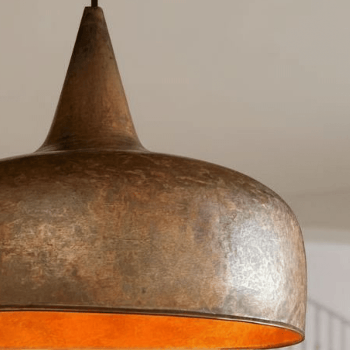 Aged Copper Dome Pendant – Vintage Ceiling Light for Kitchen Interiors - handcrafted luxury for kitchen and bathroom interiors by Brooklyn Brass