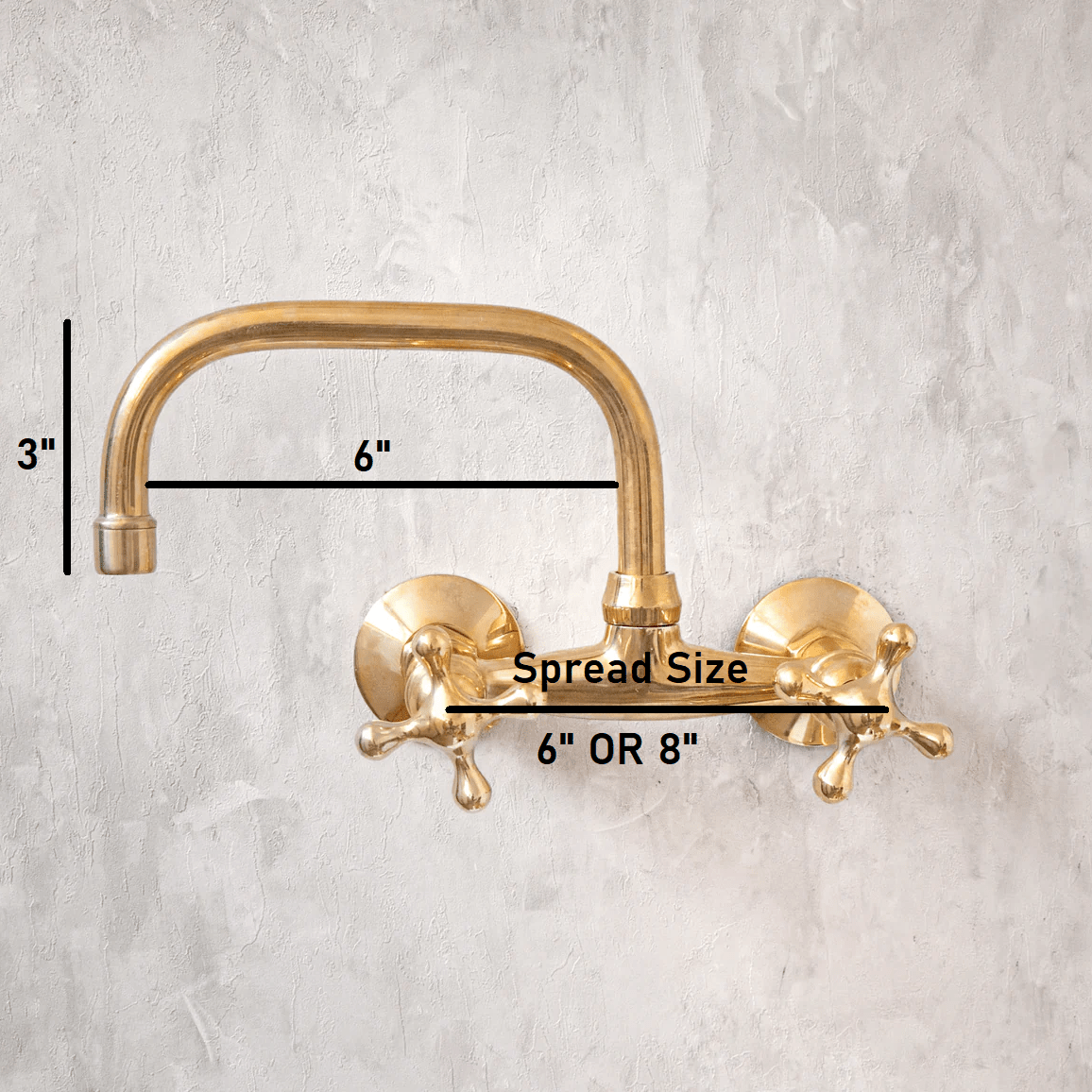 Antique Brass Bathroom Faucet - Wall Mount Faucet - handcrafted luxury Bathroom Faucets for kitchen and bathroom interiors by Brooklyn Brass