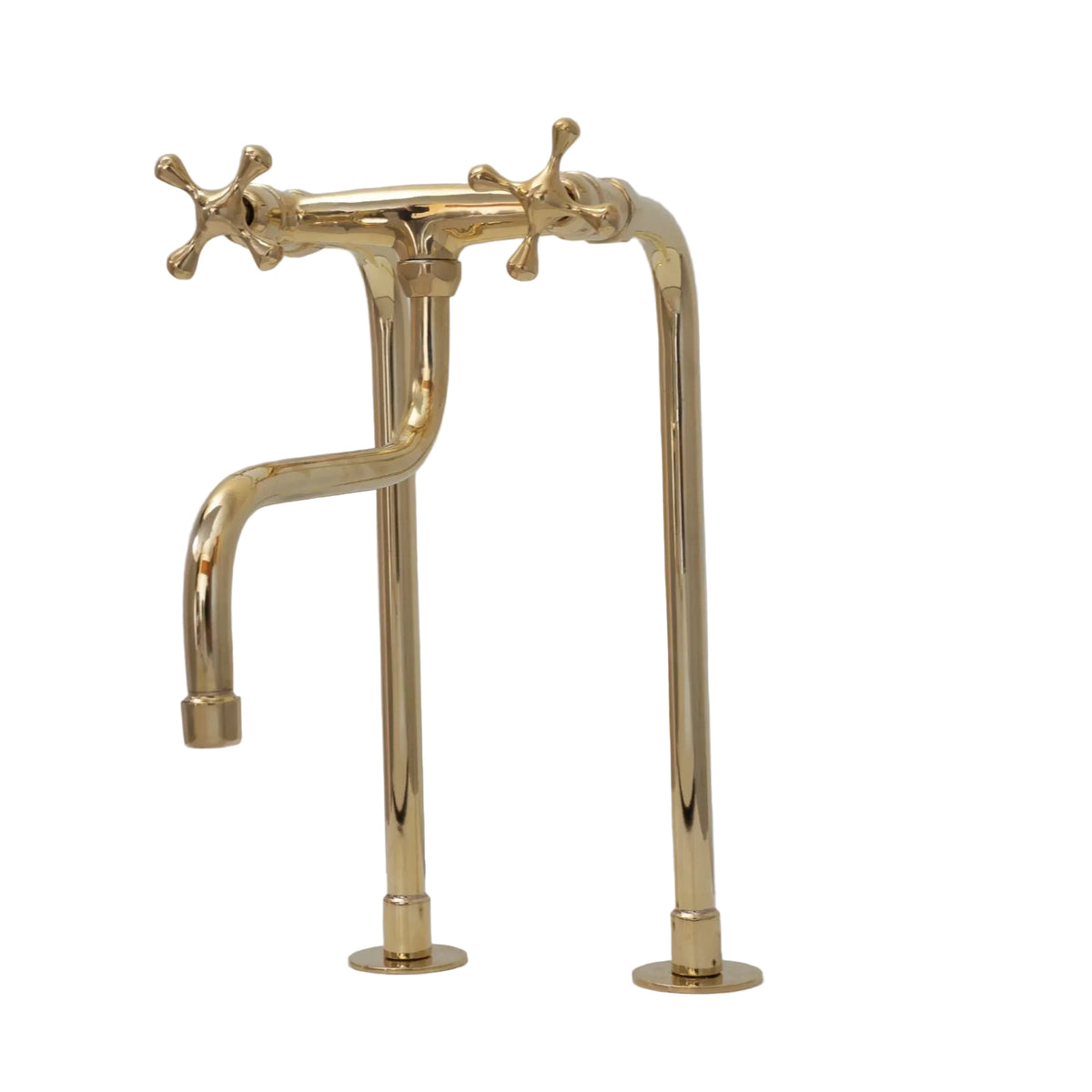Antique Brass Kitchen Faucet - Unlacquered Brass Faucet - handcrafted luxury Kitchen Faucets for kitchen and bathroom interiors by Brooklyn Brass