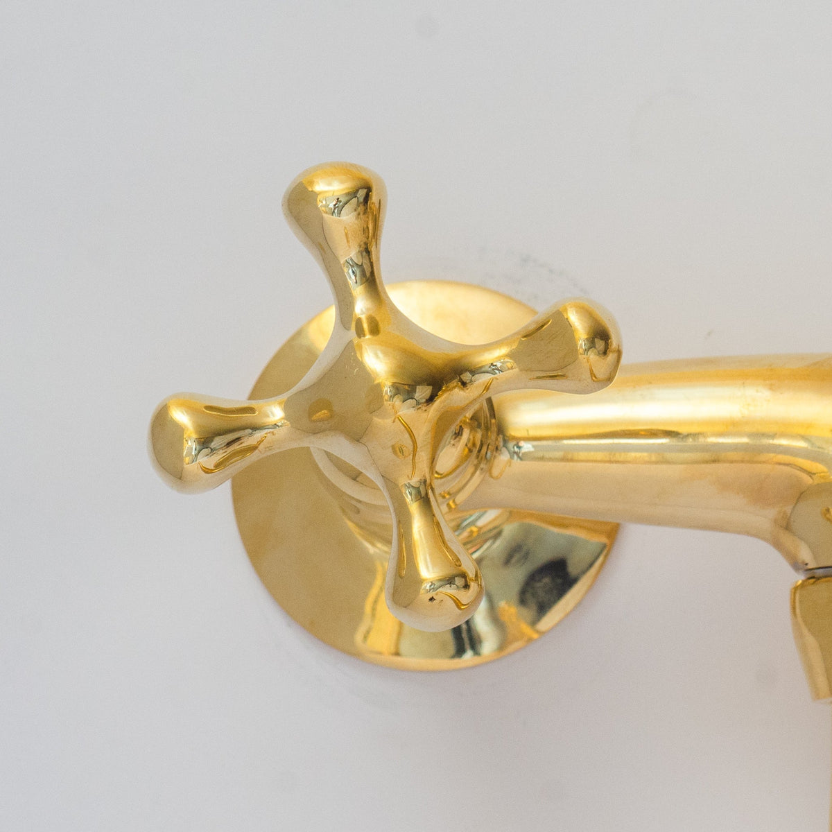 Antique Brass Kitchen Faucet - Wall Kitchen Faucet - handcrafted luxury Kitchen Faucets for kitchen and bathroom interiors by Brooklyn Brass