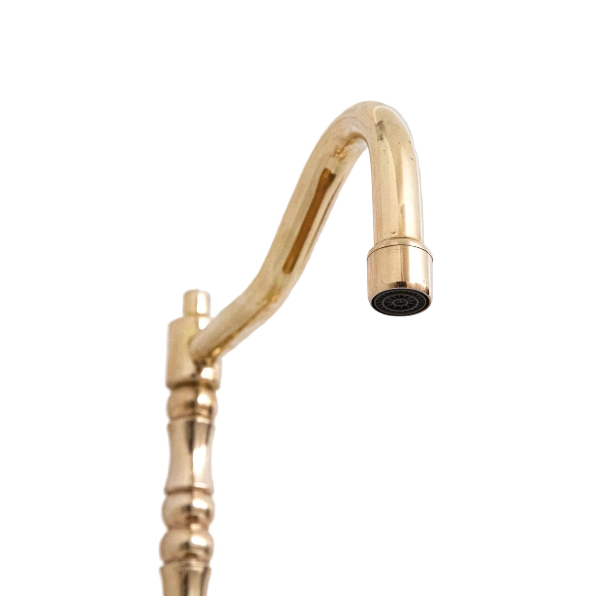 Antique Solid Brass Bridge Faucet, Vintage Kitchen Sink Tap - handcrafted luxury Kitchen Faucets for kitchen and bathroom interiors by Brooklyn Brass