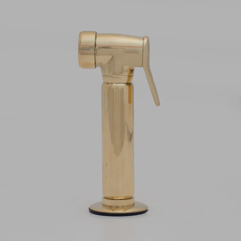 Brass Antique Bridge Kitchen Faucet, V Shaped Unlacquered Brass Tap - handcrafted luxury Kitchen Faucets for kitchen and bathroom interiors by Brooklyn Brass