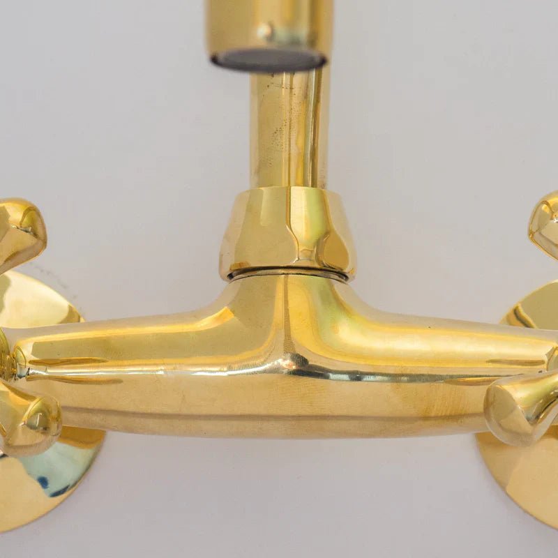 Brass Kitchen Faucet - Vintage Brass Kitchen Faucet - handcrafted luxury Kitchen Faucets for kitchen and bathroom interiors by Brooklyn Brass