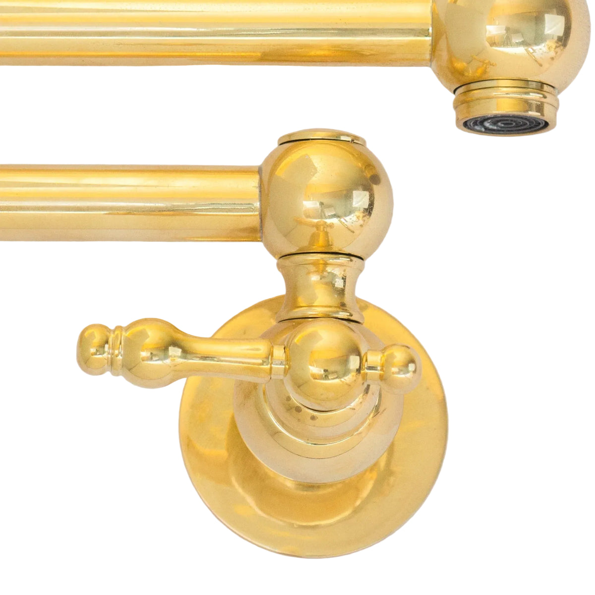 Brass Pot Filler Faucet - handcrafted luxury Kitchen Faucets for kitchen and bathroom interiors by Brooklyn Brass
