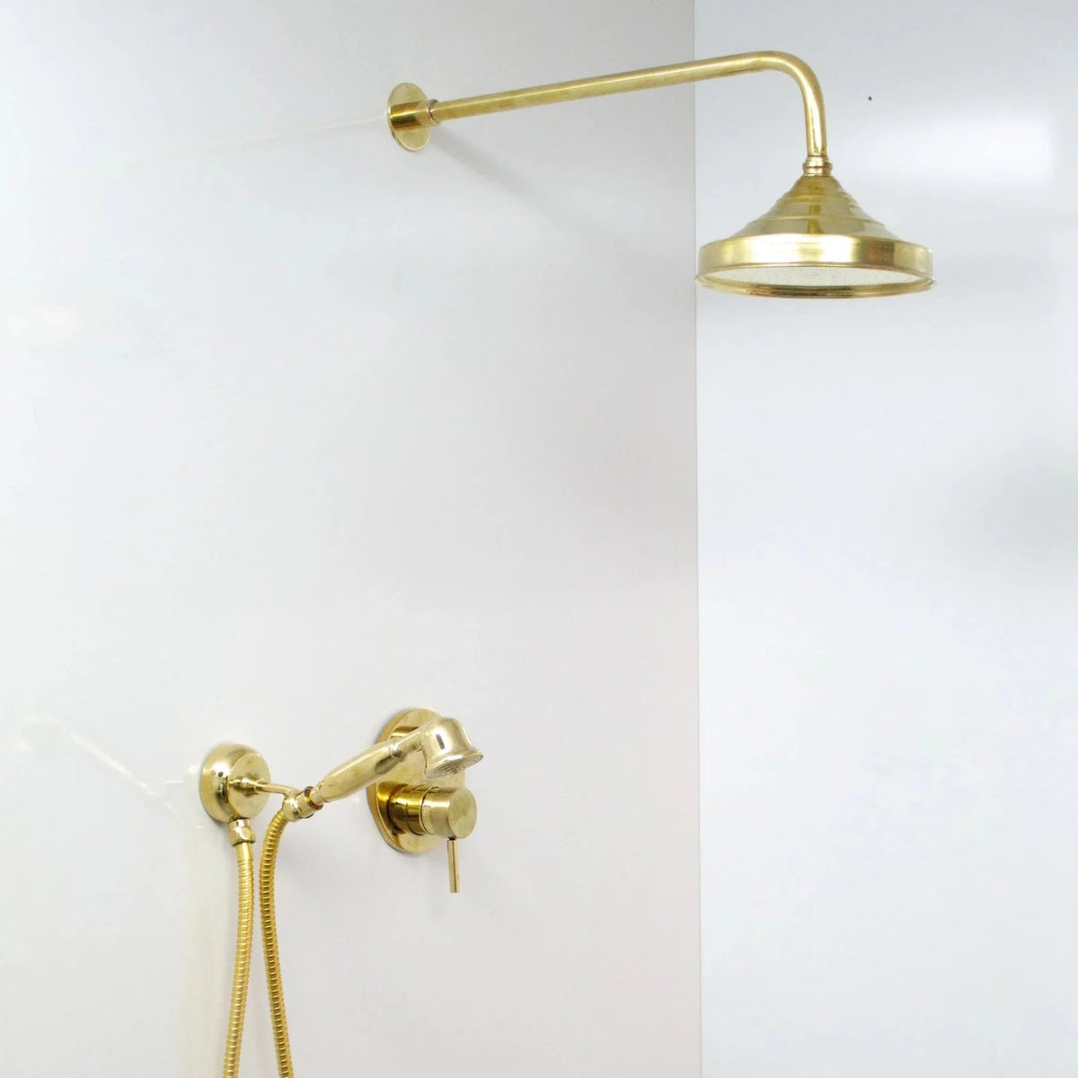 Brass Shower Fixtures - Brass Shower System - handcrafted luxury Shower Systems for kitchen and bathroom interiors by Brooklyn Brass