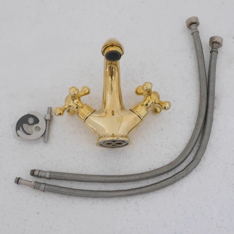 Brass Single Hole Bathroom Faucet - Bath Vanity Faucet - handcrafted luxury Bathroom Faucets for kitchen and bathroom interiors by Brooklyn Brass