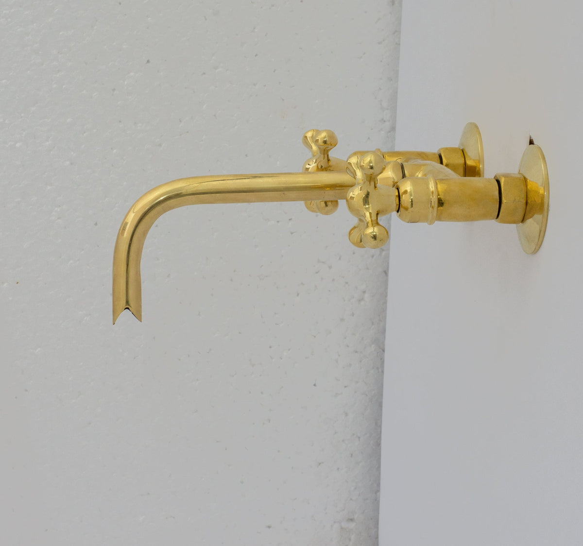 Brass Wall Mount Faucet - Antique Brass Bathroom Faucet - handcrafted luxury Bathroom Faucets for kitchen and bathroom interiors by Brooklyn Brass