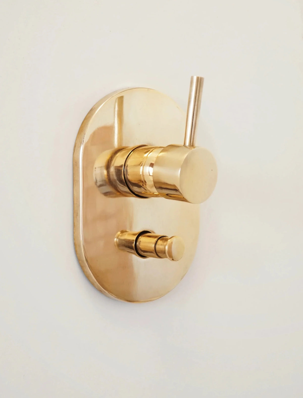 Built in Brass Shower System, Antique Brass Shower Fixtures - handcrafted luxury Showers for kitchen and bathroom interiors by Brooklyn Brass