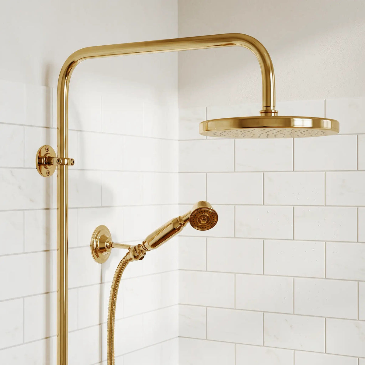 Copper Outdoor Shower ,Exposed Wall Mounted Copper Shower System ,Industrial design Shower - handcrafted luxury Shower Systems for kitchen and bathroom interiors by Brooklyn Brass