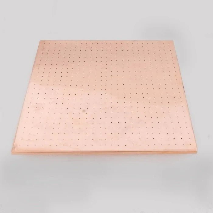 Copper Shower Head - Square Shower Head - handcrafted luxury Shower Systems for kitchen and bathroom interiors by Brooklyn Brass