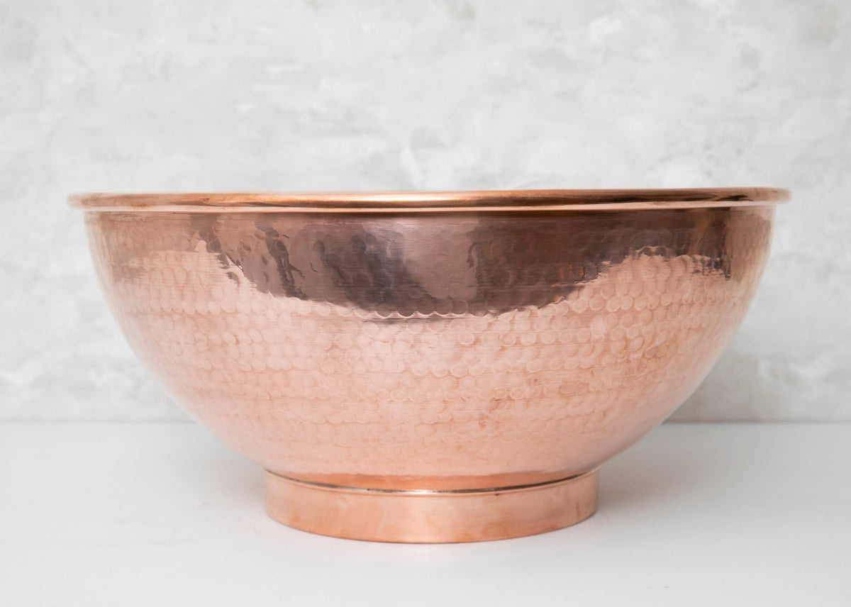 Copper Vanity Vessel Sink - handcrafted luxury Sinks for kitchen and bathroom interiors by Brooklyn Brass