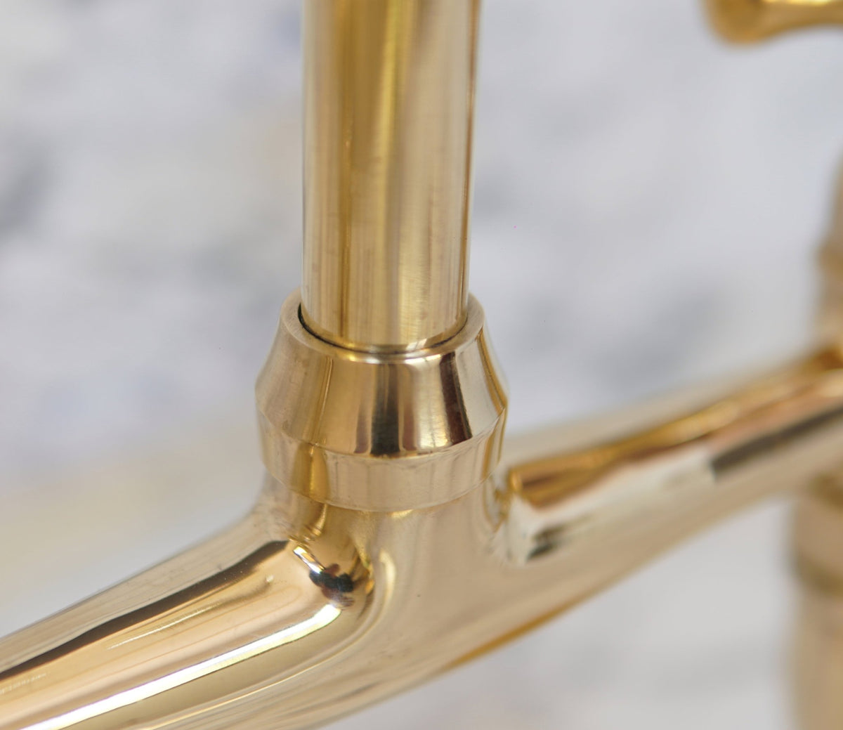 Curved Legs Brass Bridge Faucet, Kitchen Tap - handcrafted luxury Kitchen Faucets for kitchen and bathroom interiors by Brooklyn Brass
