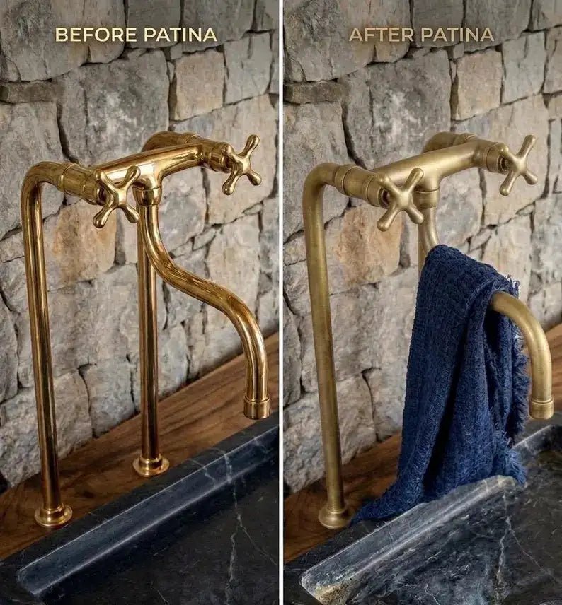 Elephant Trunk Spout Brass Kitchen Faucet - handcrafted luxury Kitchen Faucets for kitchen and bathroom interiors by Brooklyn Brass