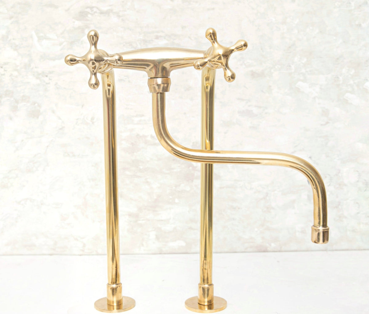 Elephant Trunk Spout Brass Kitchen Faucet - handcrafted luxury Kitchen Faucets for kitchen and bathroom interiors by Brooklyn Brass