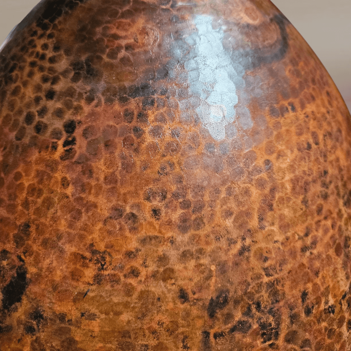 Hammered Copper Dome Pendant – Rustic Ceiling Light for Kitchen Islands