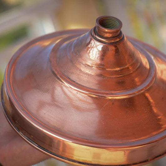 Rain Shower Head, Copper Showerhead, Round Showerhead, Works Outdoor - handcrafted luxury Shower Systems for kitchen and bathroom interiors by Brooklyn Brass