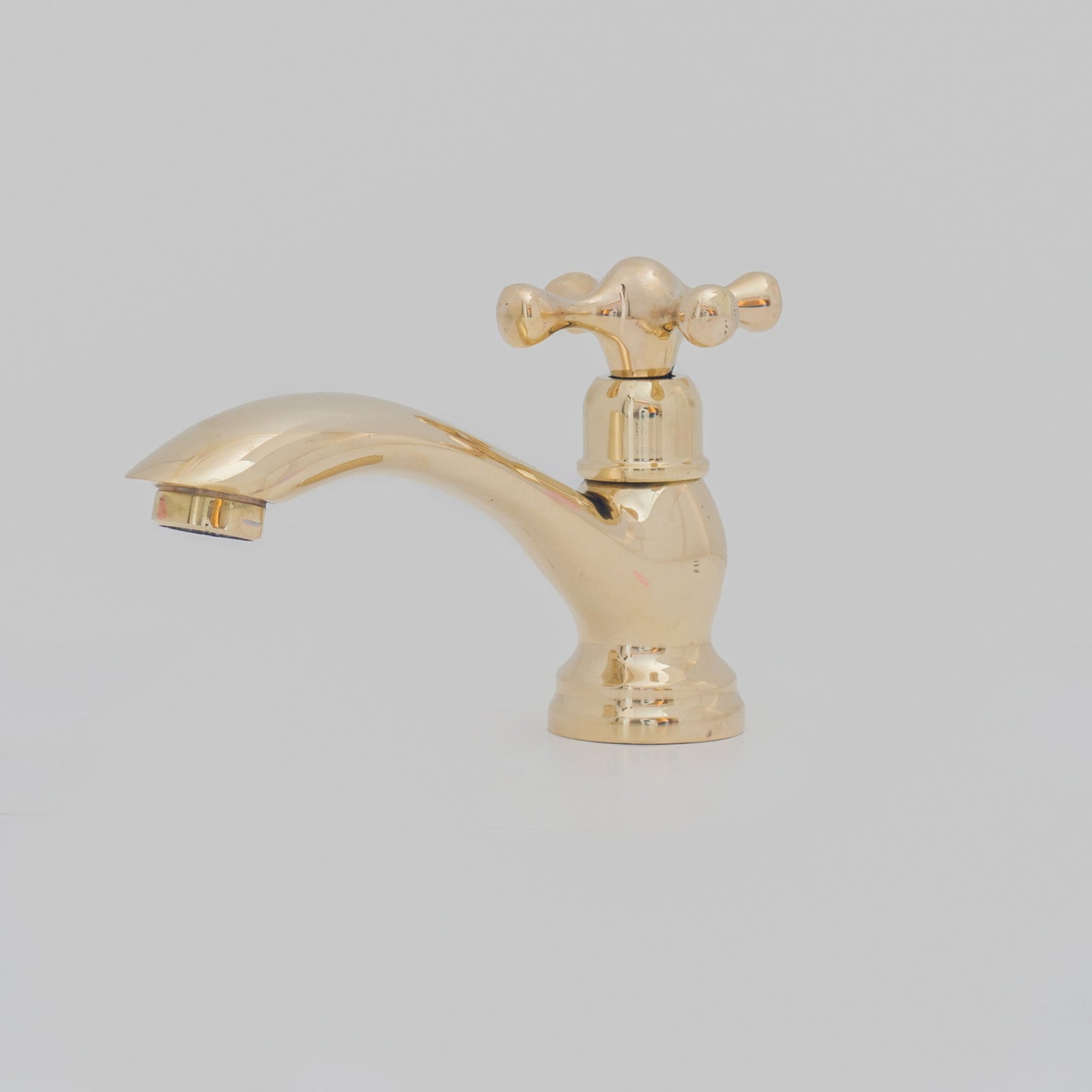 Single Hole Brass Bathroom Faucet - Brass Single Hole Bathroom Faucet - handcrafted luxury Bathroom Faucets for kitchen and bathroom interiors by Brooklyn Brass