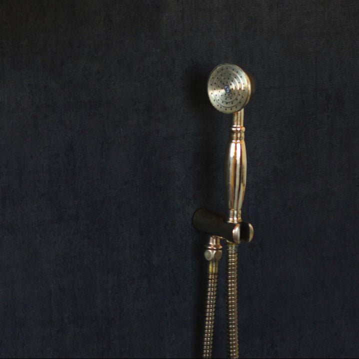 Solid Brass Concealed Shower – Handheld Shower - handcrafted luxury Showers for kitchen and bathroom interiors by Brooklyn Brass