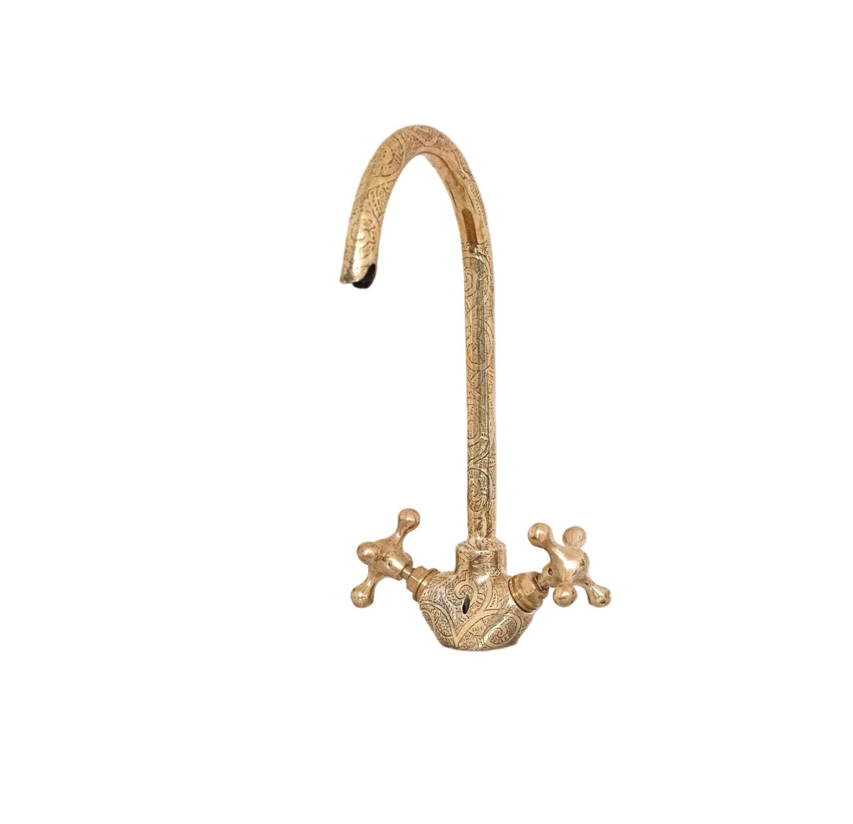 Solid Brass Gooseneck Faucet for Bathroom - handcrafted luxury Bathroom Faucets for kitchen and bathroom interiors by Brooklyn Brass