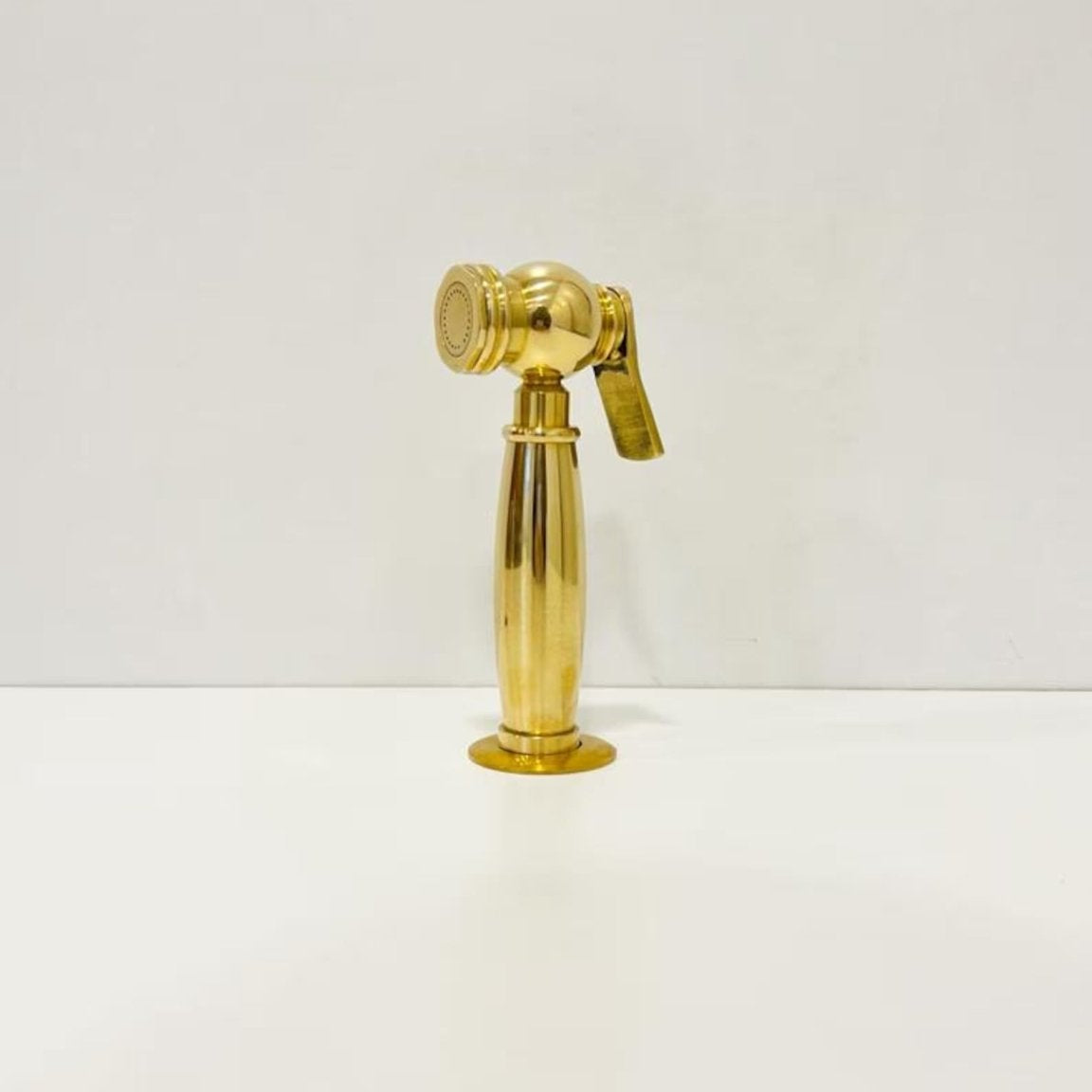 Solid Brass Kitchen Hand Sprayer - Classic Side Sprayer - handcrafted luxury Kitchen Faucets for kitchen and bathroom interiors by Brooklyn Brass