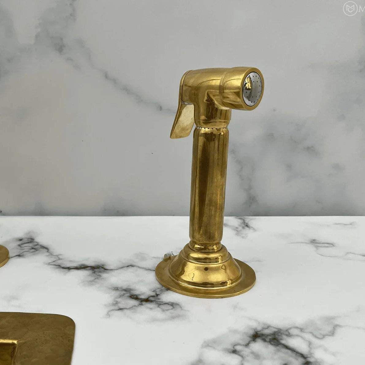 Solid Brass Kitchen Hand Sprayer, Side Sprayer - handcrafted luxury Kitchen Faucets for kitchen and bathroom interiors by Brooklyn Brass