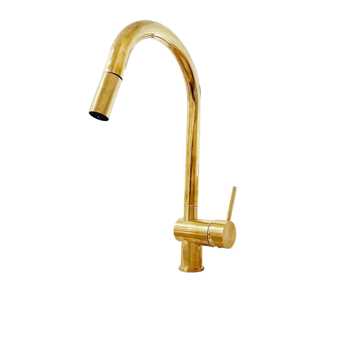 Solid Brass Pull Down Kitchen Faucet, Single Hole Kitchen Faucet - handcrafted luxury Kitchen Faucets for kitchen and bathroom interiors by Brooklyn Brass