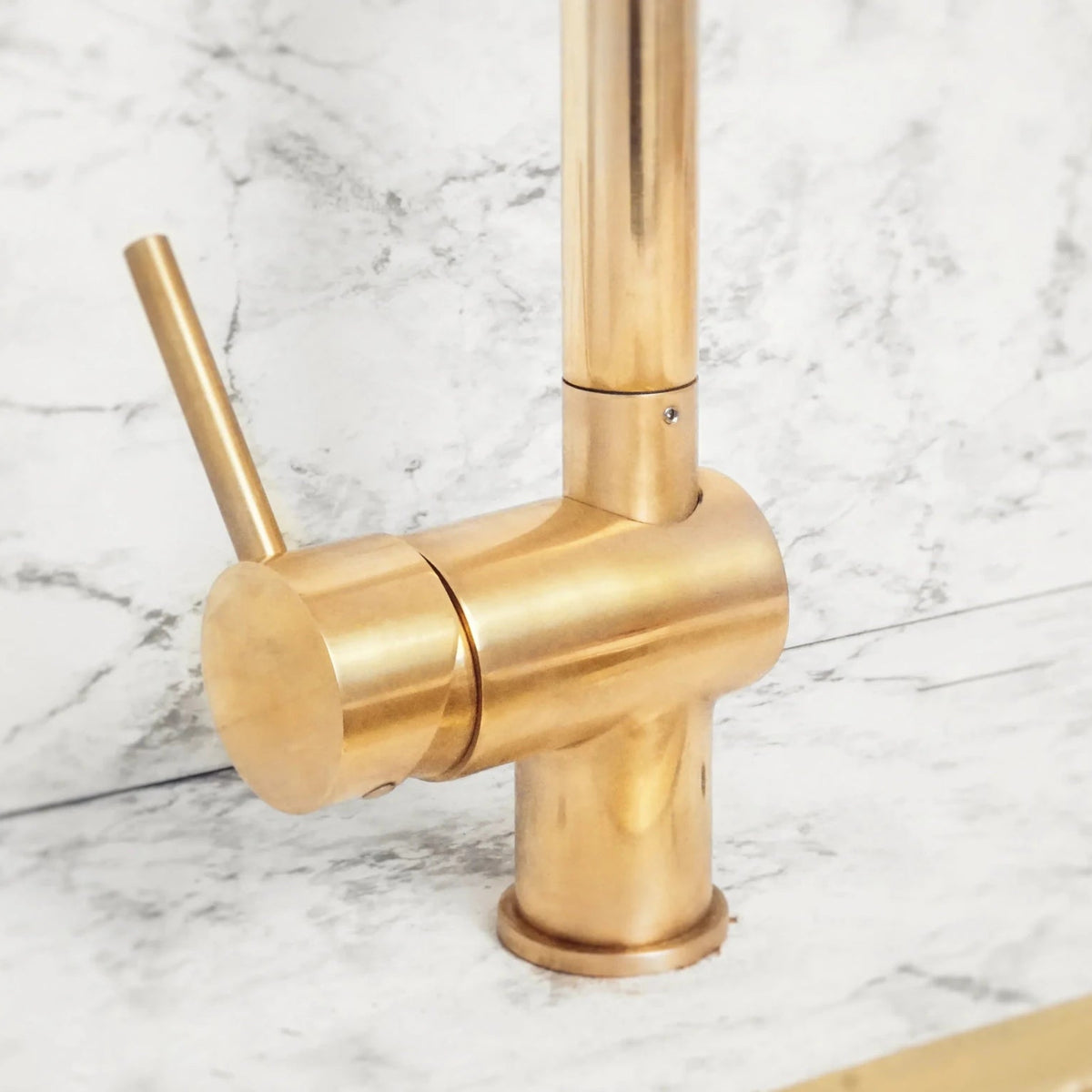 Solid Brass Pull Down Kitchen Faucet, Single Hole Kitchen Faucet - handcrafted luxury Kitchen Faucets for kitchen and bathroom interiors by Brooklyn Brass
