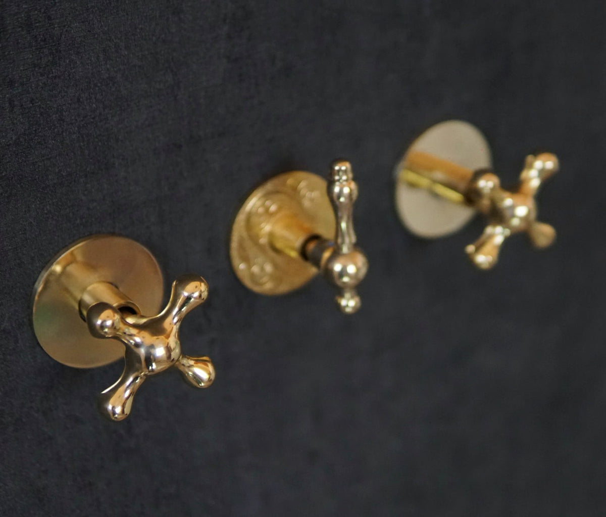 Solid Brass Rainfall Shower, Unlacquered Brass Shower Set - handcrafted luxury Showers for kitchen and bathroom interiors by Brooklyn Brass