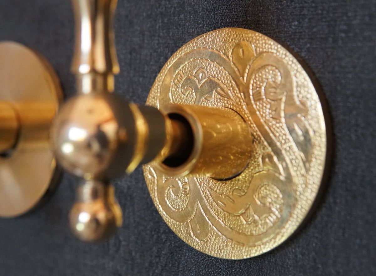 Solid Brass Rainfall Shower, Unlacquered Brass Shower Set - handcrafted luxury Showers for kitchen and bathroom interiors by Brooklyn Brass