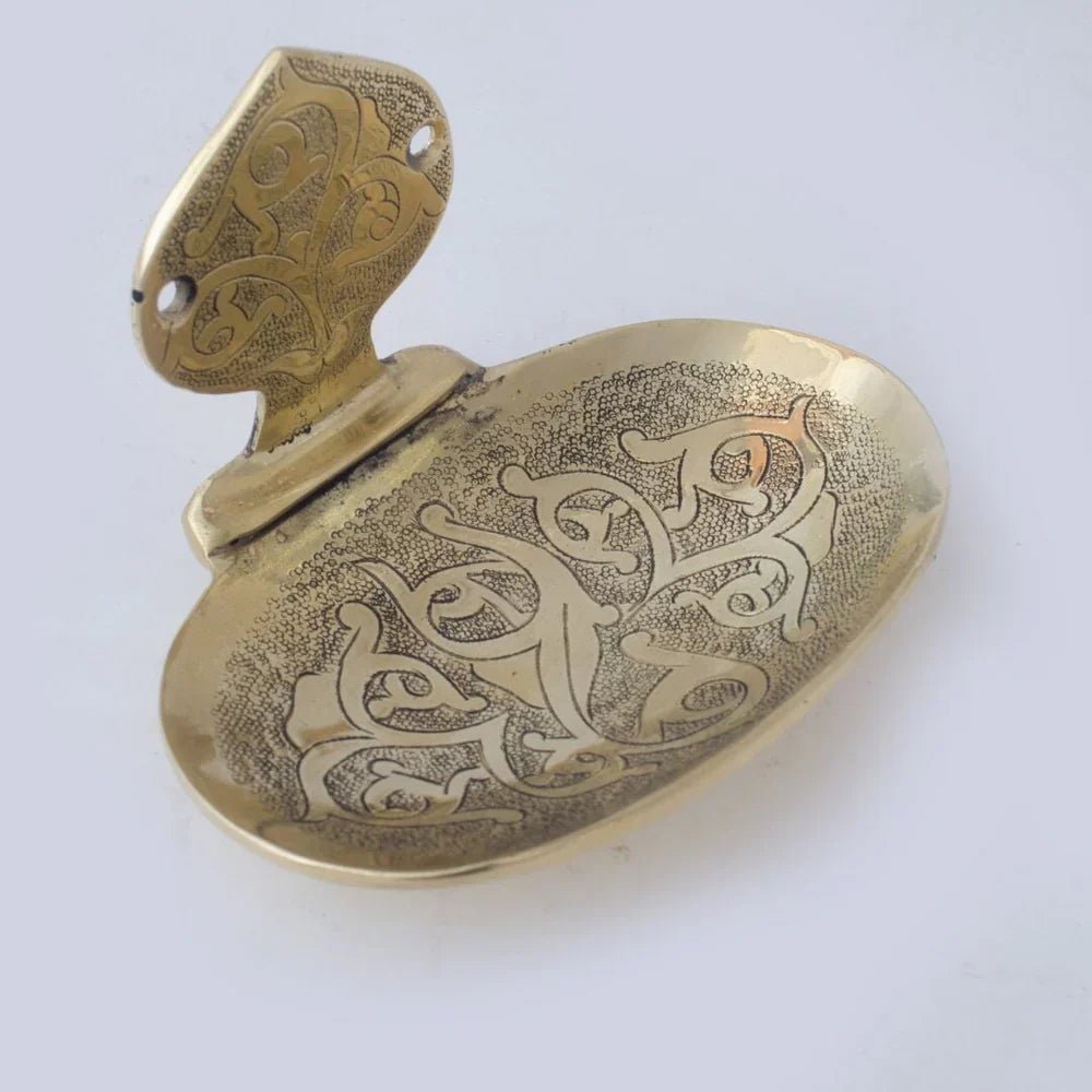 Solid Brass Soap Holder, Handcrafted Wall Soap Dish - handcrafted luxury Hardware and Drains for kitchen and bathroom interiors by Brooklyn Brass