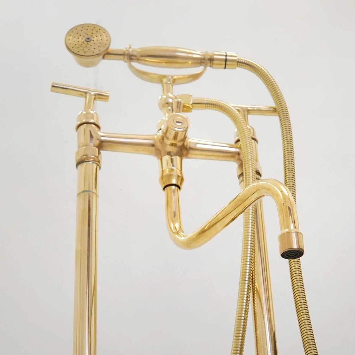 The Classic English Style Telephone Tub Filler, Brass Freestanding Filler - handcrafted luxury Showers for kitchen and bathroom interiors by Brooklyn Brass