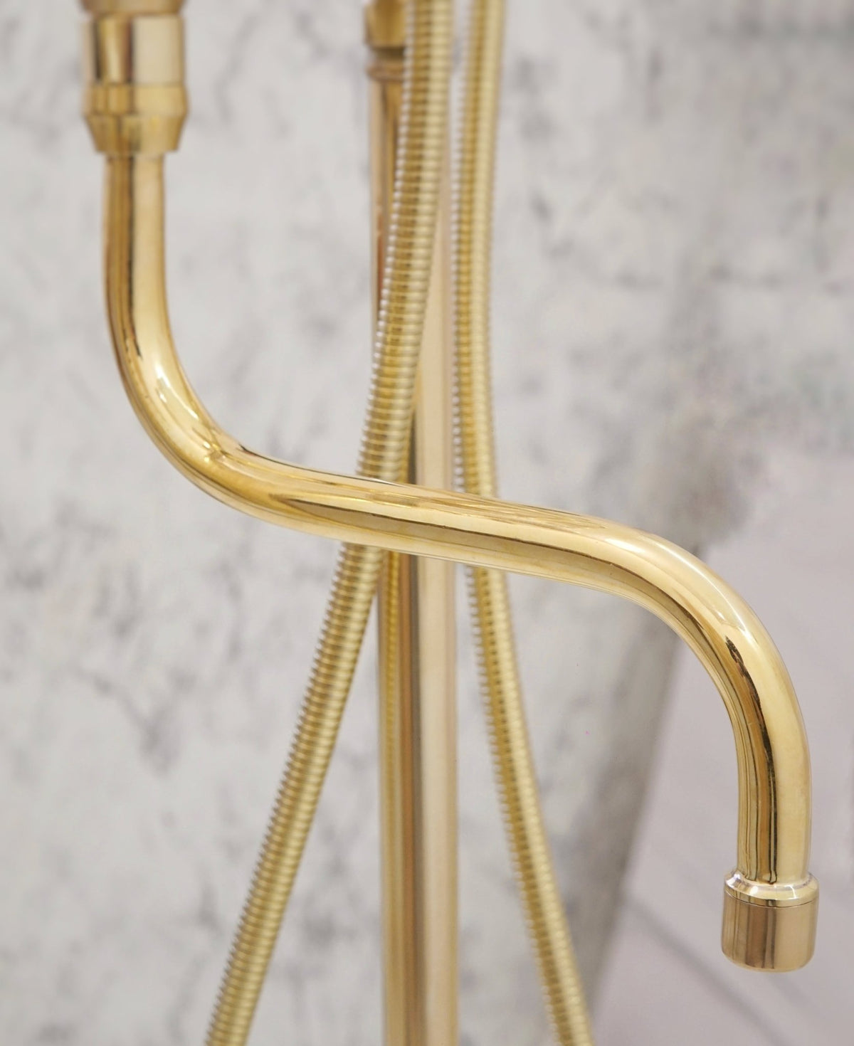 The Classic English Style Telephone Tub Filler, Brass Freestanding Filler - handcrafted luxury Showers for kitchen and bathroom interiors by Brooklyn Brass