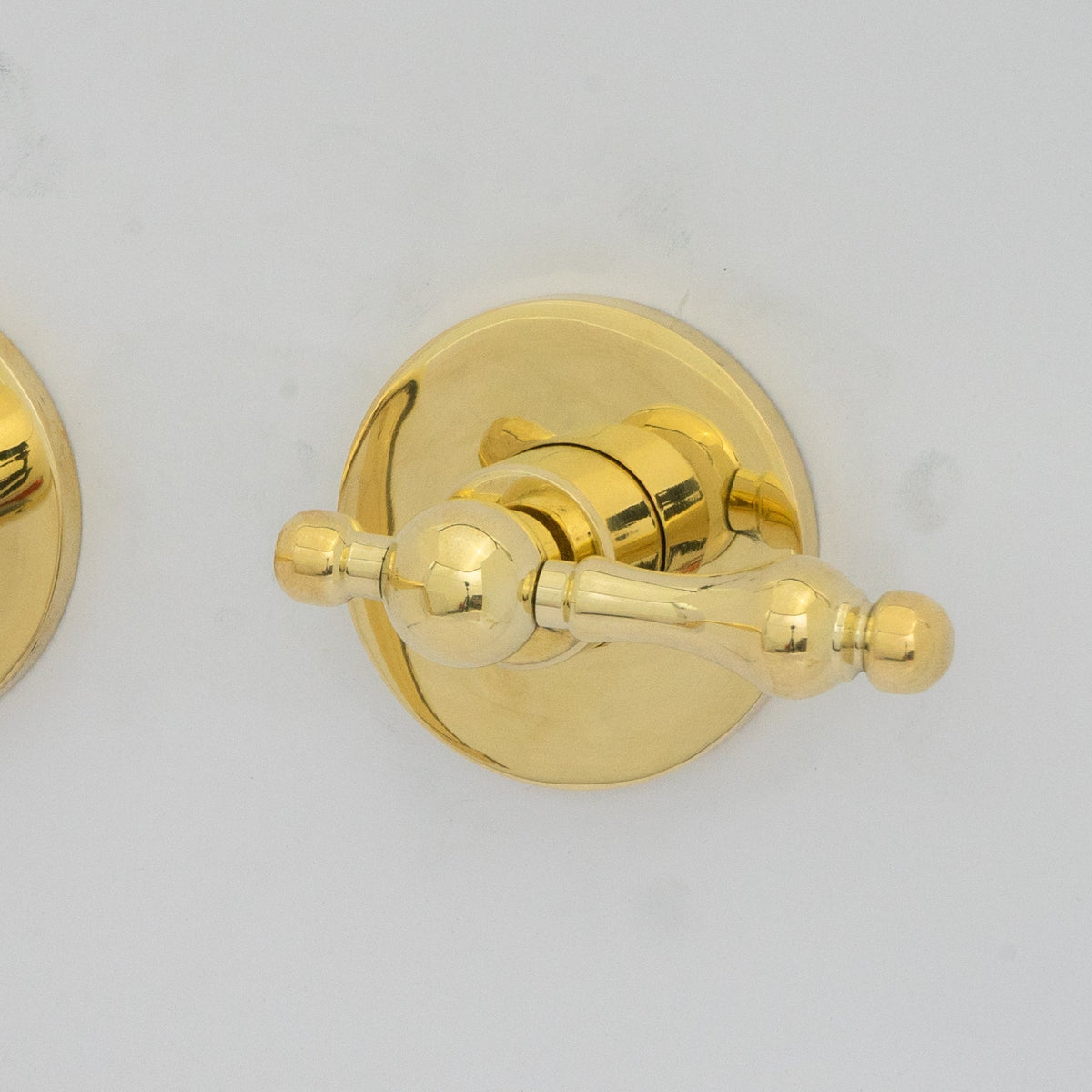 Unlacquered Brass Bathroom Faucet - Antique Brass Wall Mount Faucet - handcrafted luxury Bathroom Faucets for kitchen and bathroom interiors by Brooklyn Brass