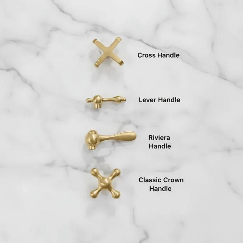Unlacquered Brass Bridge Kitchen Faucet: 8-Inch with Side Sprayer