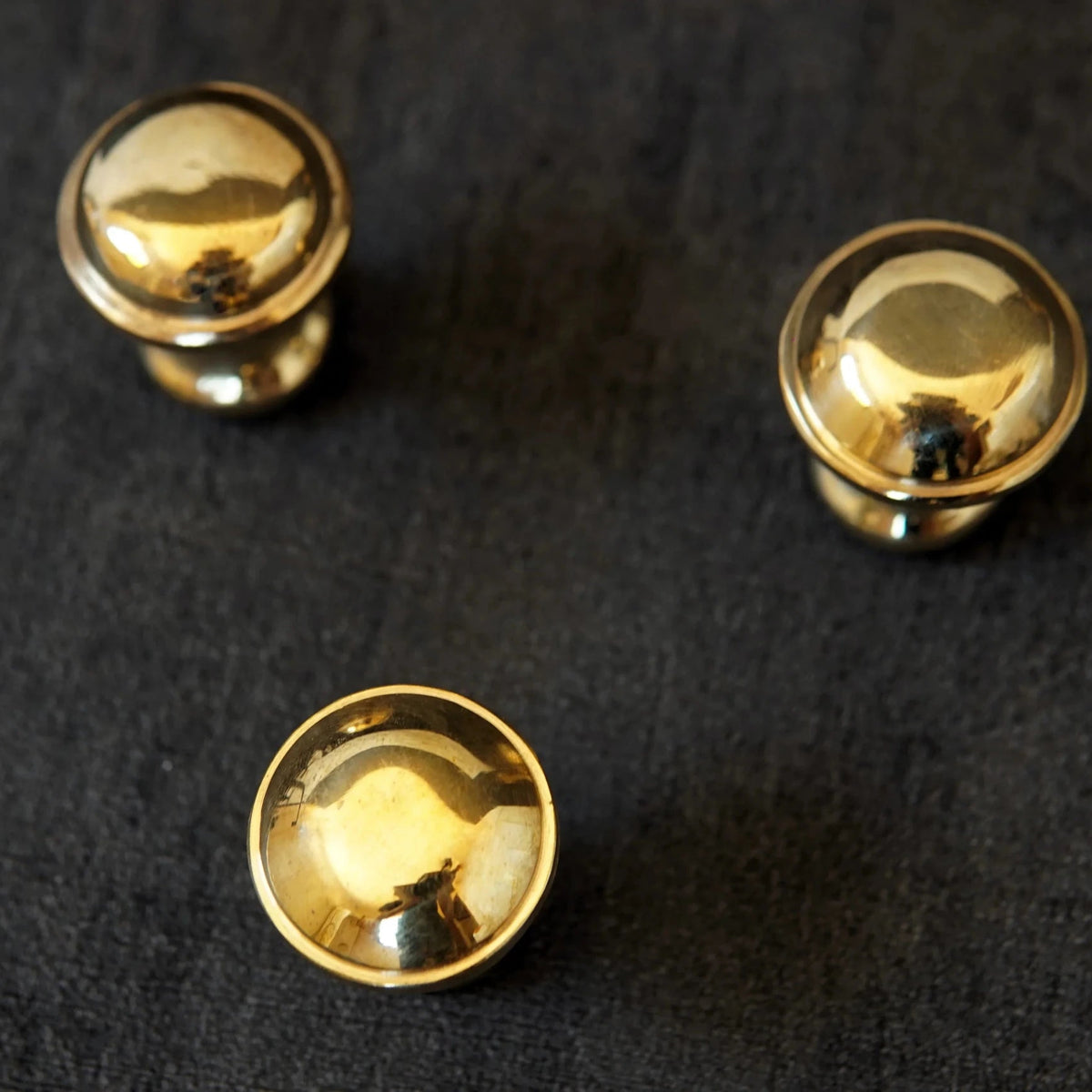 Unlacquered Brass Cabinet Knobs, Antique Brass Round Knob, Vintage Knobs - handcrafted luxury Hardware and Drains for kitchen and bathroom interiors by Brooklyn Brass