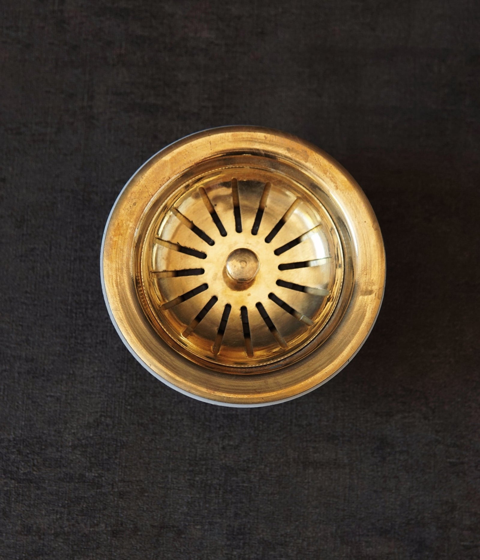 Unlacquered Brass Kitchen Sink Strainer, Sink Waste, Strainer Basket, Drain Cover & Basket Strainer - handcrafted luxury Hardware and Drains for kitchen and bathroom interiors by Brooklyn Brass