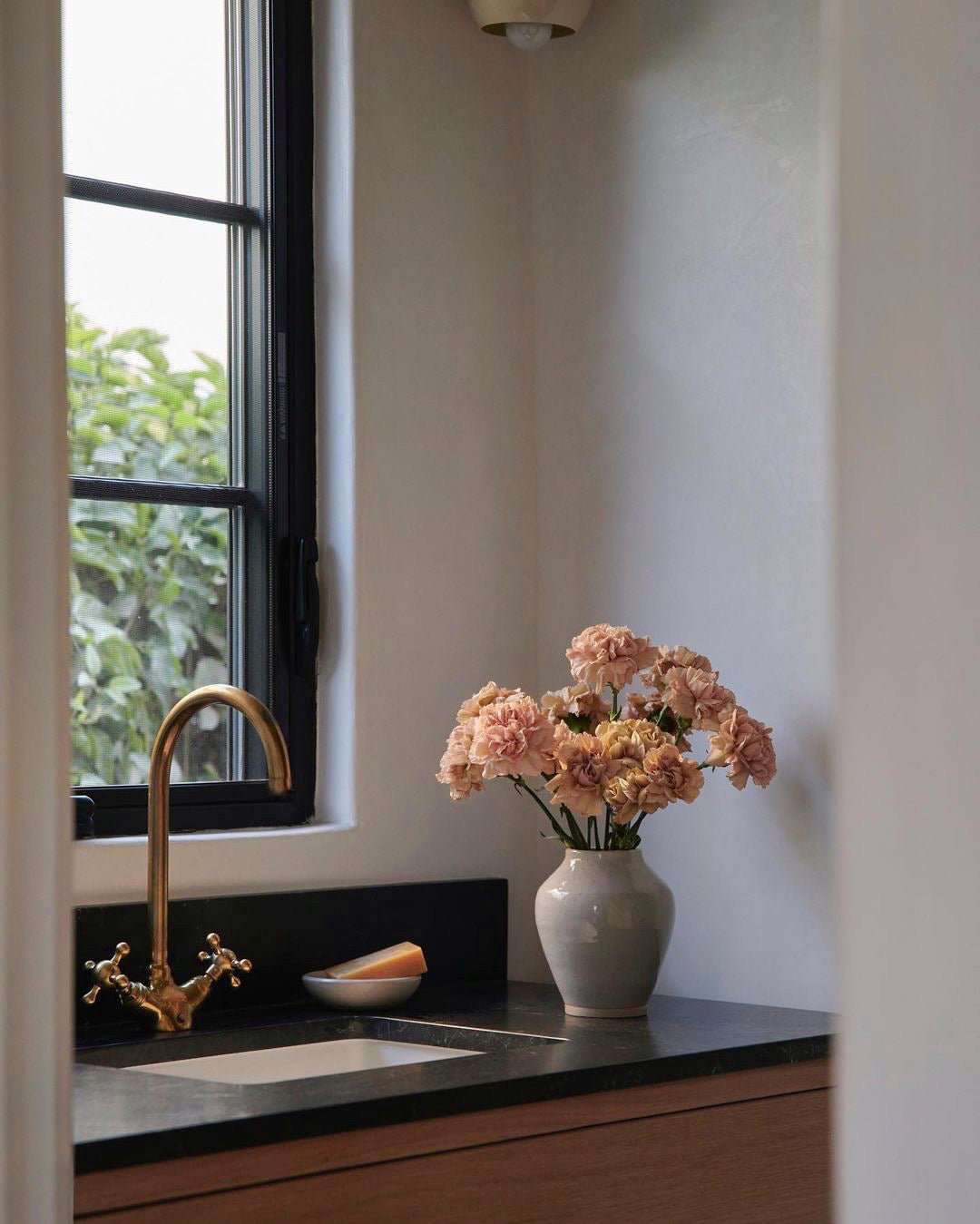 Unlacquered Brass Single Hole Faucet, Brass Bathroom Faucet - handcrafted luxury Bathroom Faucets for kitchen and bathroom interiors by Brooklyn Brass