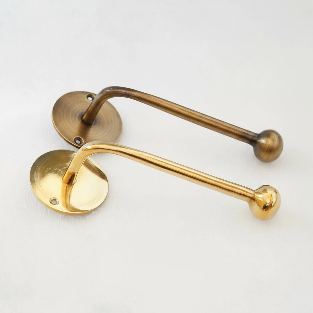 Unlacquered Brass Toilet Paper Holder - handcrafted luxury Hardware and Drains for kitchen and bathroom interiors by Brooklyn Brass