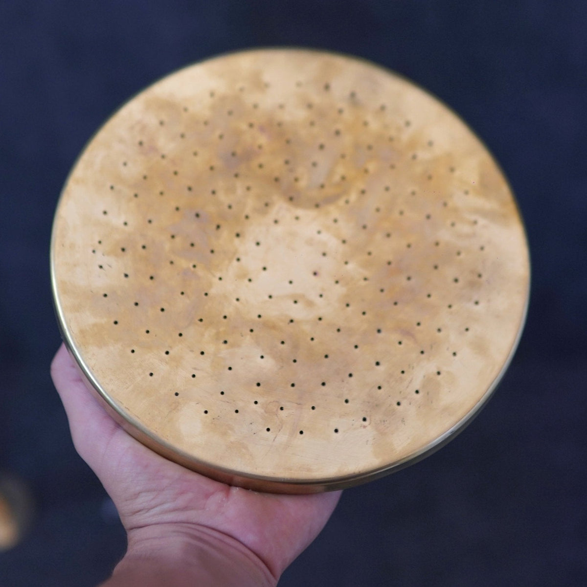 Unlacquered Solid Brass Rain Shower Head, Solid Brass Round Shower Head - handcrafted luxury Showers for kitchen and bathroom interiors by Brooklyn Brass