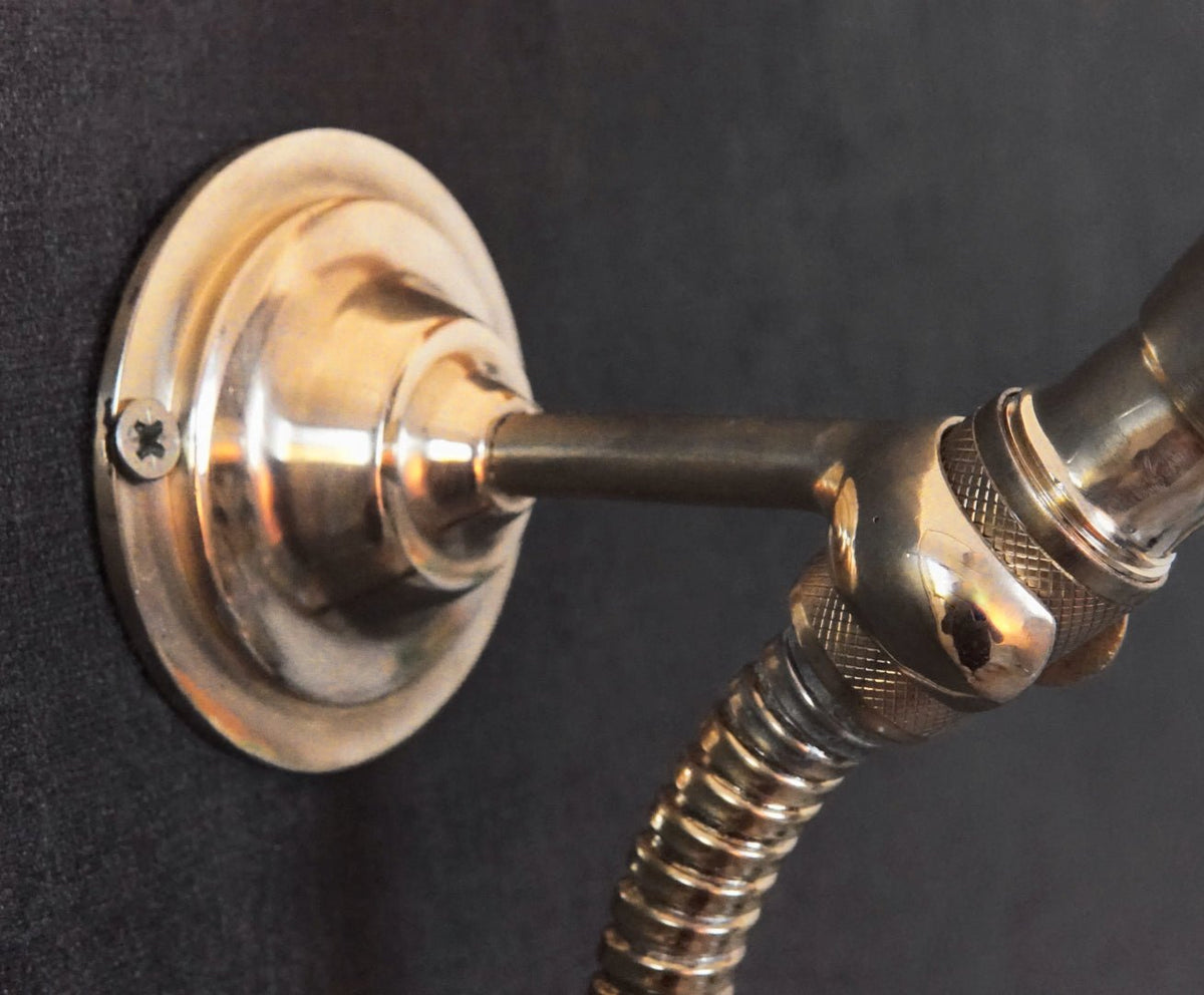 Unlacquered Solid Brass Shower, Shower System With Tub Filler - handcrafted luxury Showers for kitchen and bathroom interiors by Brooklyn Brass