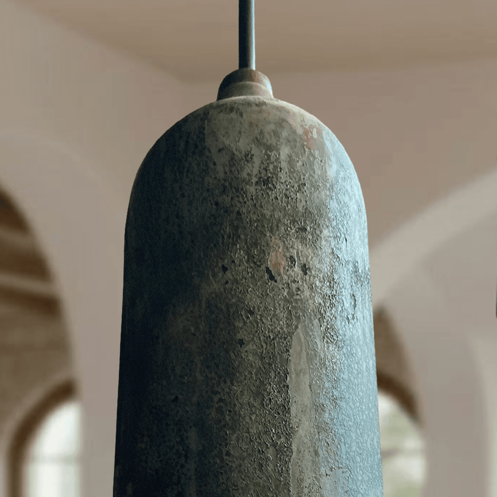 Verdigris Copper Cylinder Pendant – Long Patina Ceiling Light for Kitchens - handcrafted luxury for kitchen and bathroom interiors by Brooklyn Brass