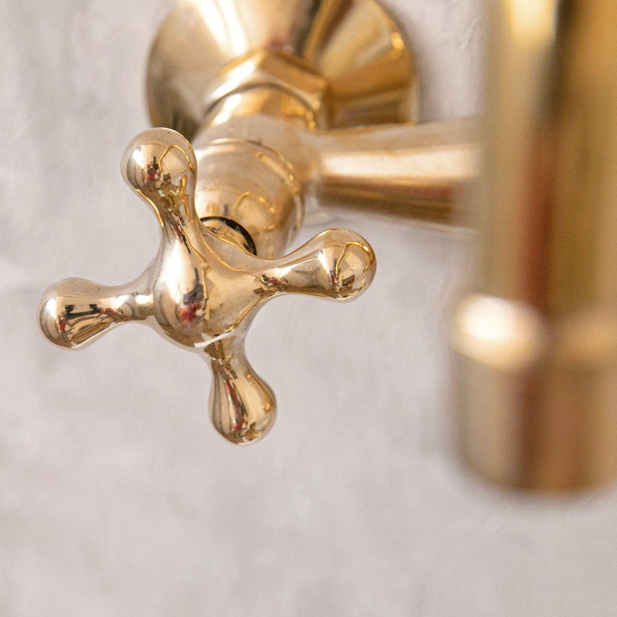Wall Mounted Solid Brass Faucet For Bathroom and Kitchen - handcrafted luxury Kitchen Faucets for kitchen and bathroom interiors by Brooklyn Brass