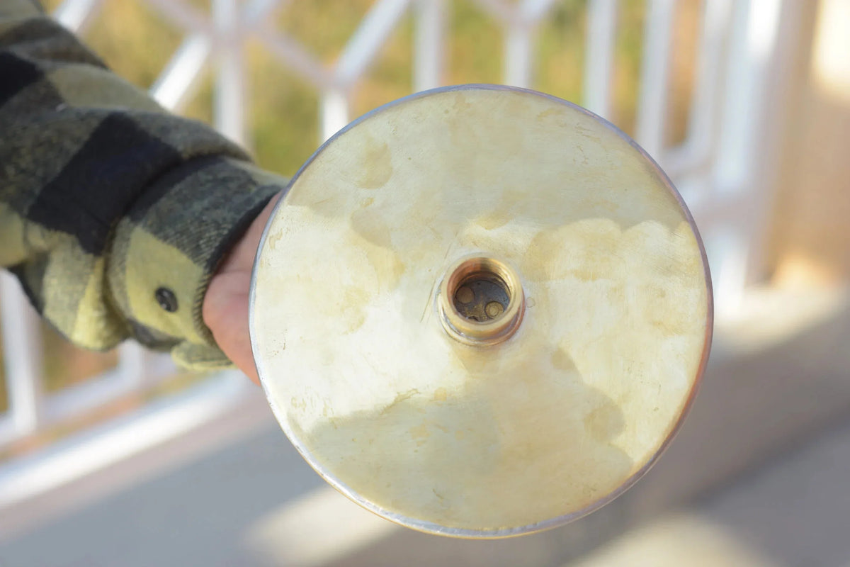 Unlacquered Solid Brass Rain Shower Head, Round Vintage Showerhead, Works Outdoor