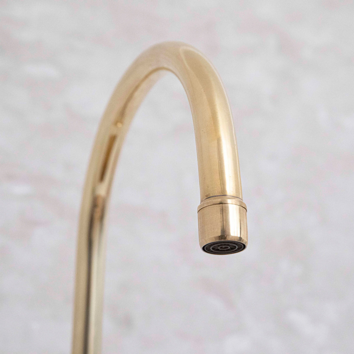 Unlacquered Solid Brass Bridge Faucet, Vintage Kitchen Sink Tap