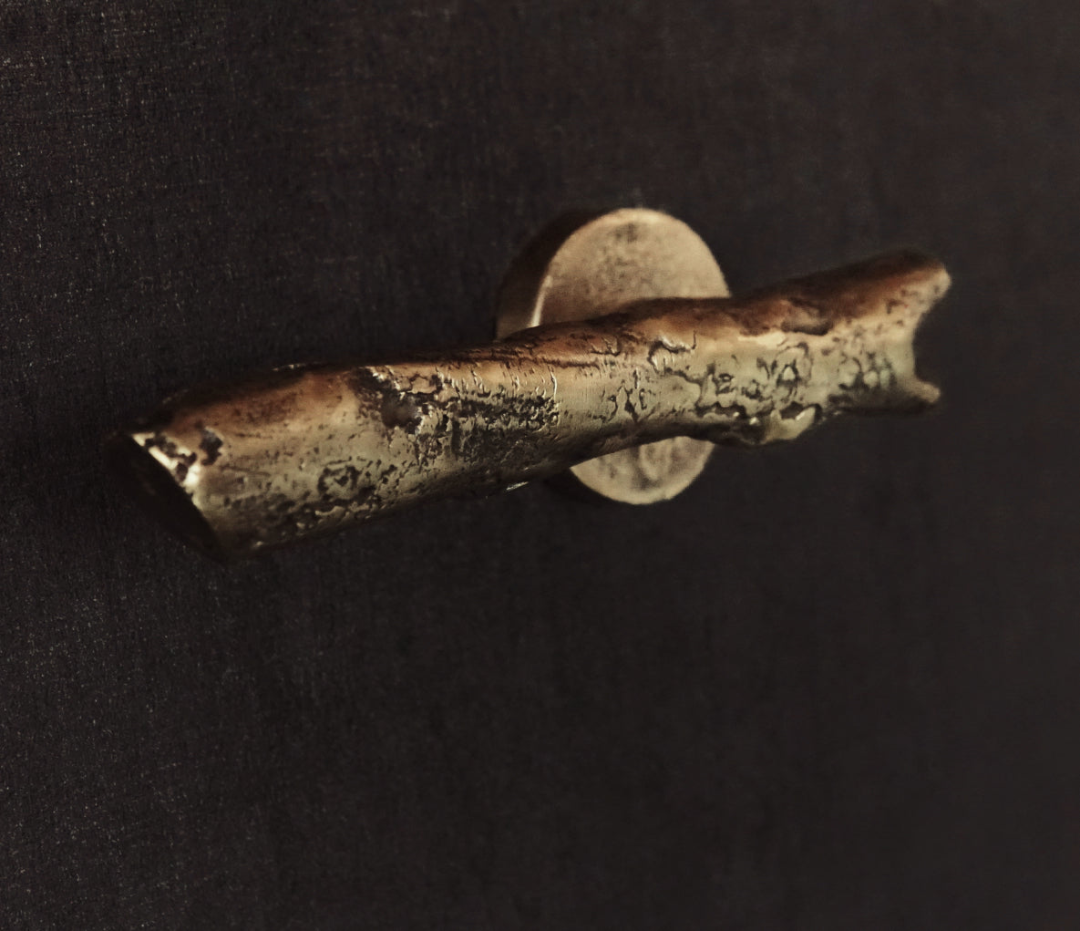 Vintage Brass Door Handle, Tree Branch Design