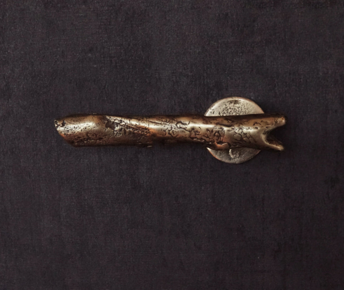 Vintage Brass Door Handle, Tree Branch Design