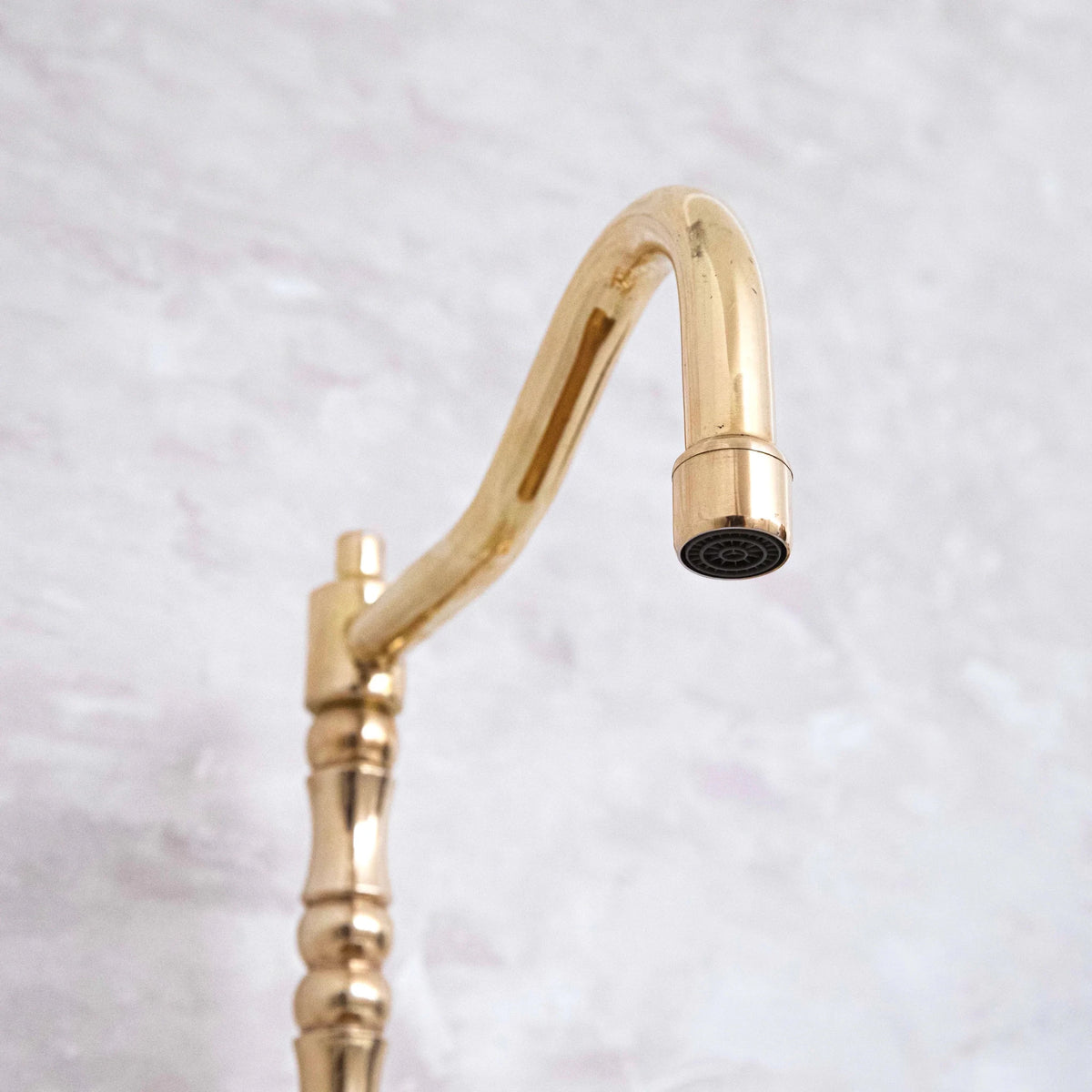 Antique Solid Brass Bridge Faucet, Vintage Kitchen Sink Tap - handcrafted luxury Kitchen Faucets for kitchen and bathroom interiors by Brooklyn Brass