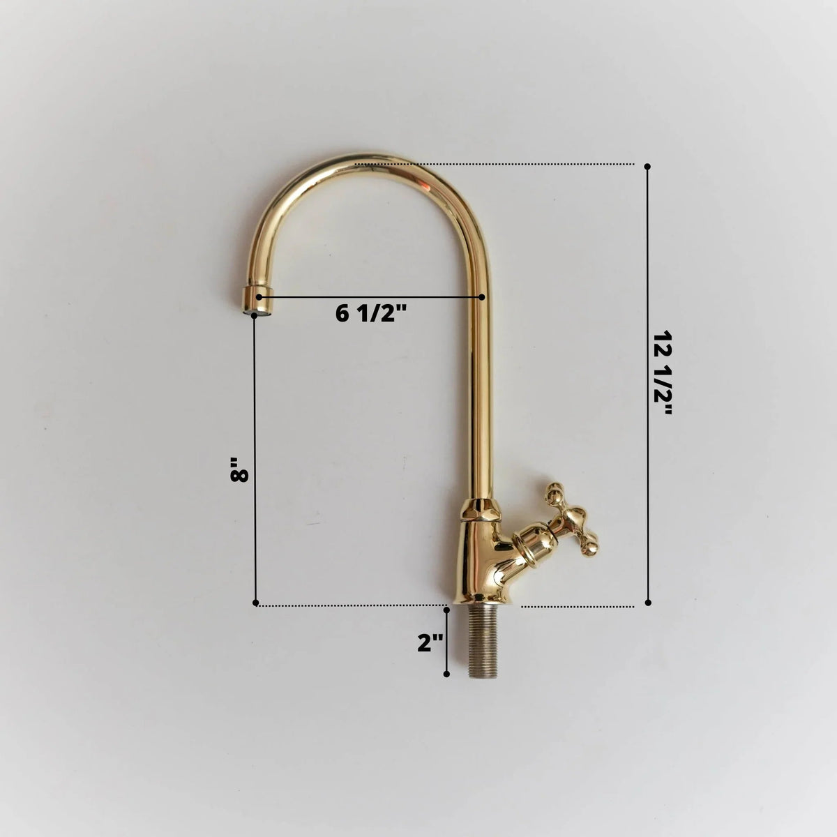 Brass Faucet Single Hole - Only Cold Or Hot Water - handcrafted luxury Kitchen Faucets for kitchen and bathroom interiors by Brooklyn Brass